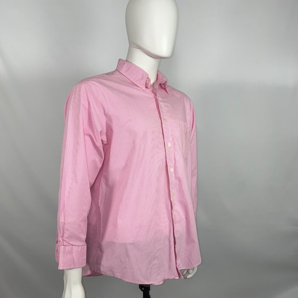 Club Room Regular Fit Performance Shirt Pink And White Size16 1/2 - 32-33 - Picture 3 of 10